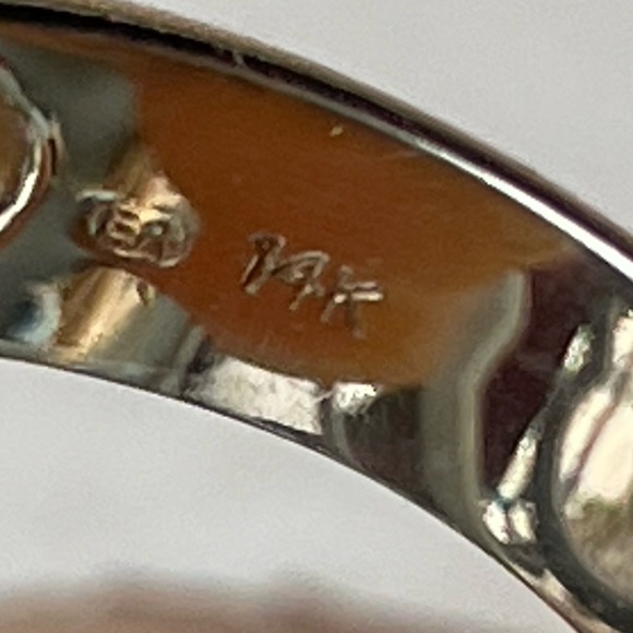 Jade gold 14k women’s ring or unisex - Picture 6 of 10